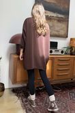 The Soft Tech Jersey Zippy Sweatshirt Chocolate